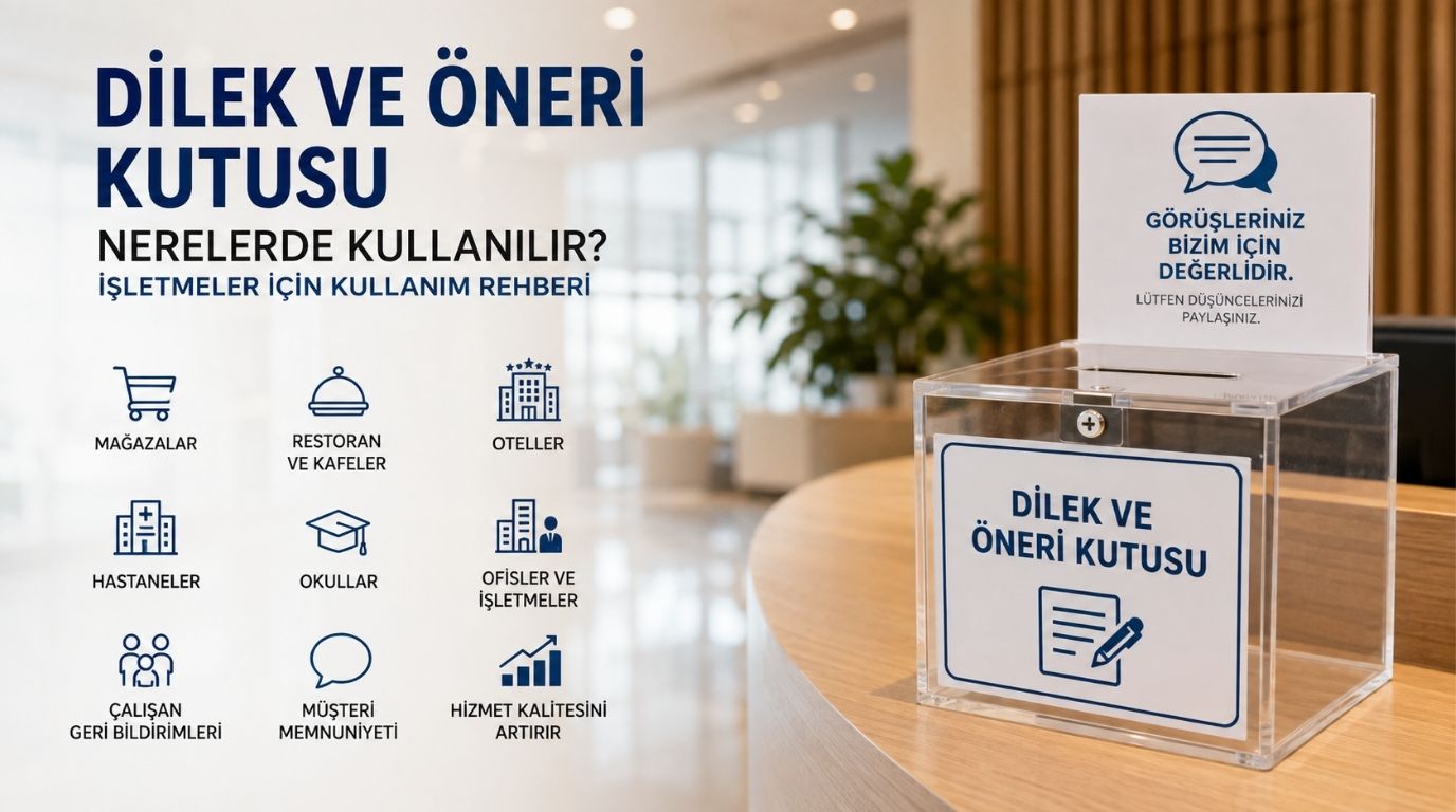 Dilek ve Öneri Kutusu Nerelerde Kullanılır? İşletmeler İçin Kullanım Rehberi