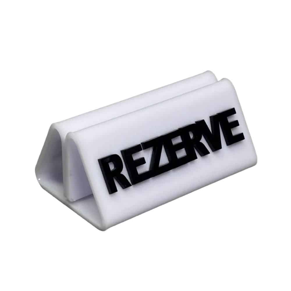 Adisyonlu Rezerve Beyaz-Siyah