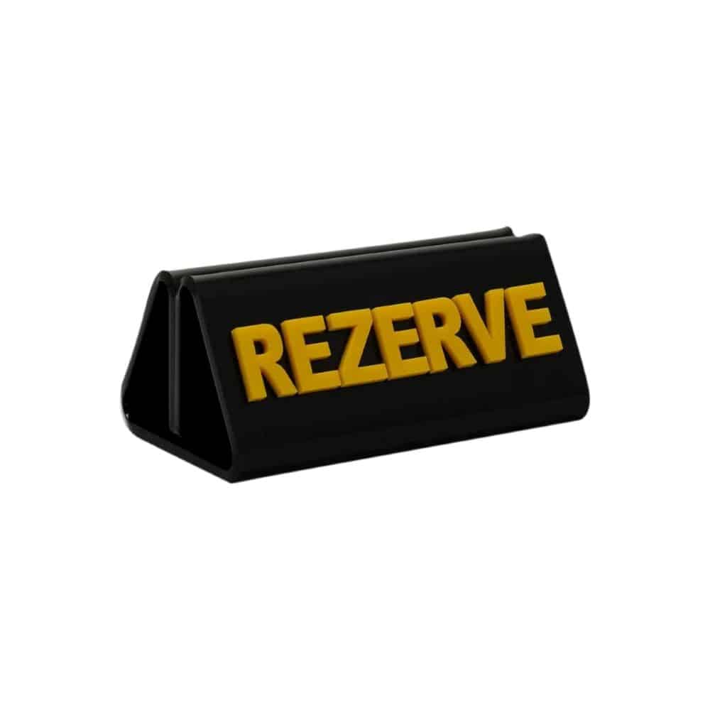 Adisyonlu Rezerve Siyah – Sarı