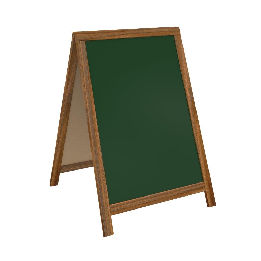 Ahşap A Pano 60x85cm – Yeşil
