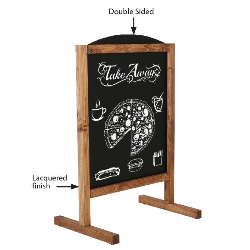 Ahşap Miniboard 60x78cm Siyah
