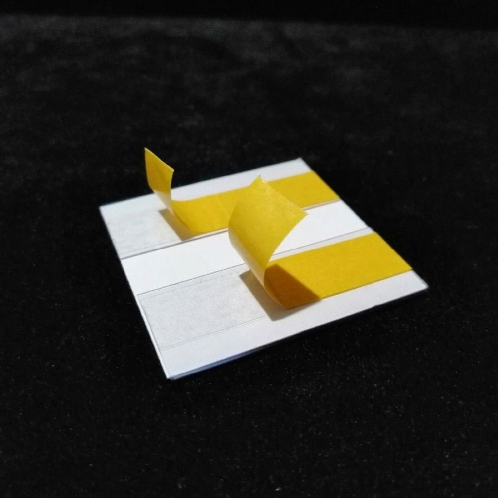 C Tipi Yapışkanlı PVC Şeffaf Etiketlik 5x5cm
