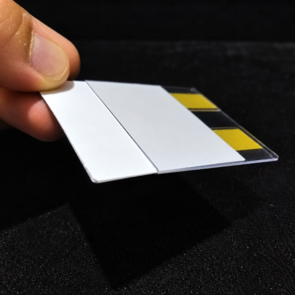 C Tipi Yapışkanlı PVC Şeffaf Etiketlik 5x5cm