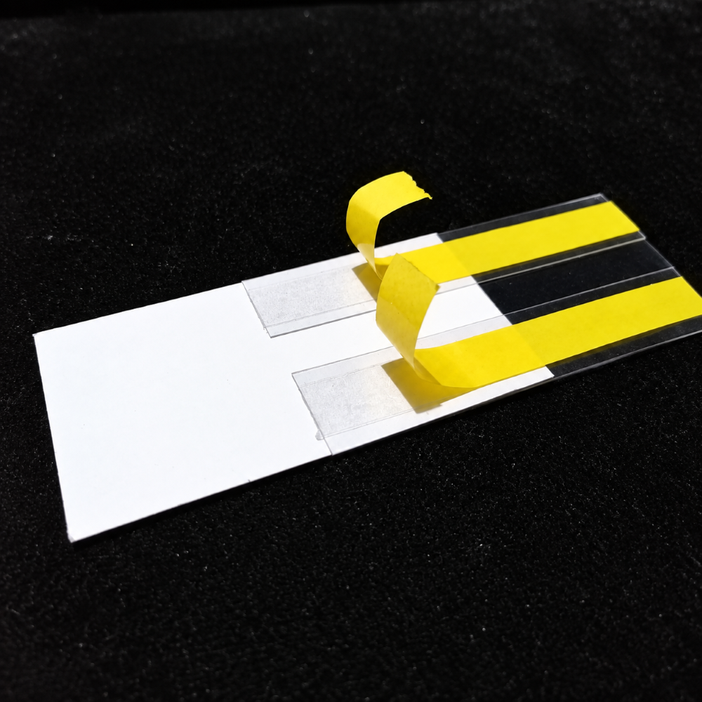 C Tipi Yapışkanlı PVC Şeffaf Etiketlik 8x5cm