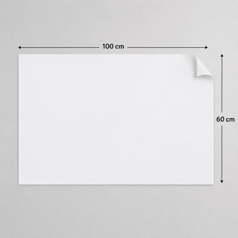 Elektrostatik Kağıt Tahta 100x60cm – Beyaz 2’li