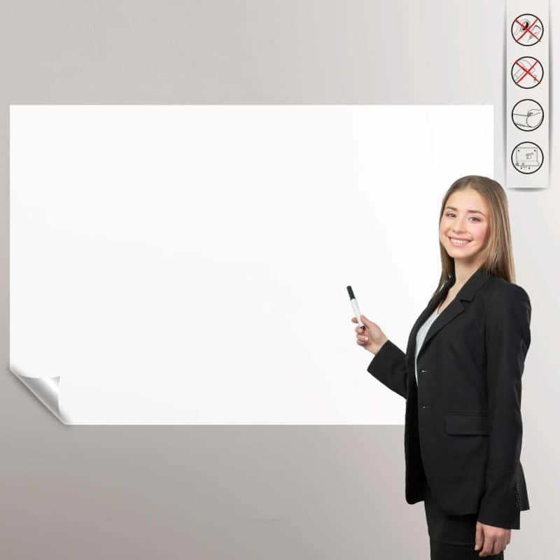 Elektrostatik Kağıt Tahta 50x70cm – Beyaz 5’li