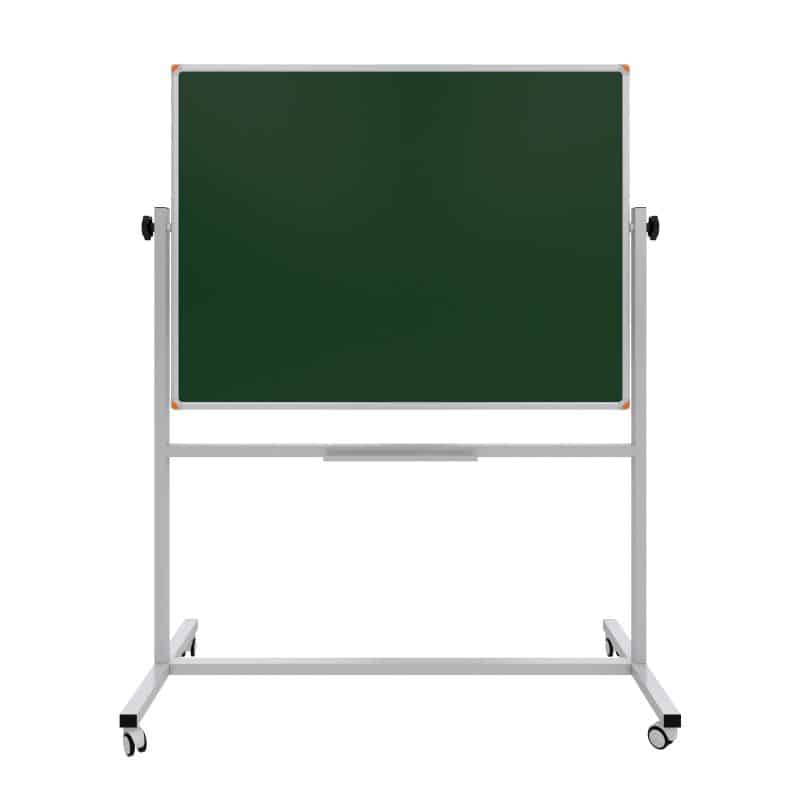 Emaye Yüzey 360° Dönerli Mobil Yazı Tahtası 90x120cm Yeşil