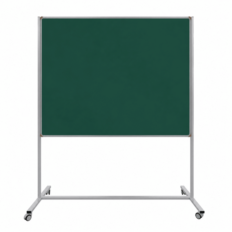 Emaye Yüzey Mobil Yazı Tahtası 120x120cm Yeşil