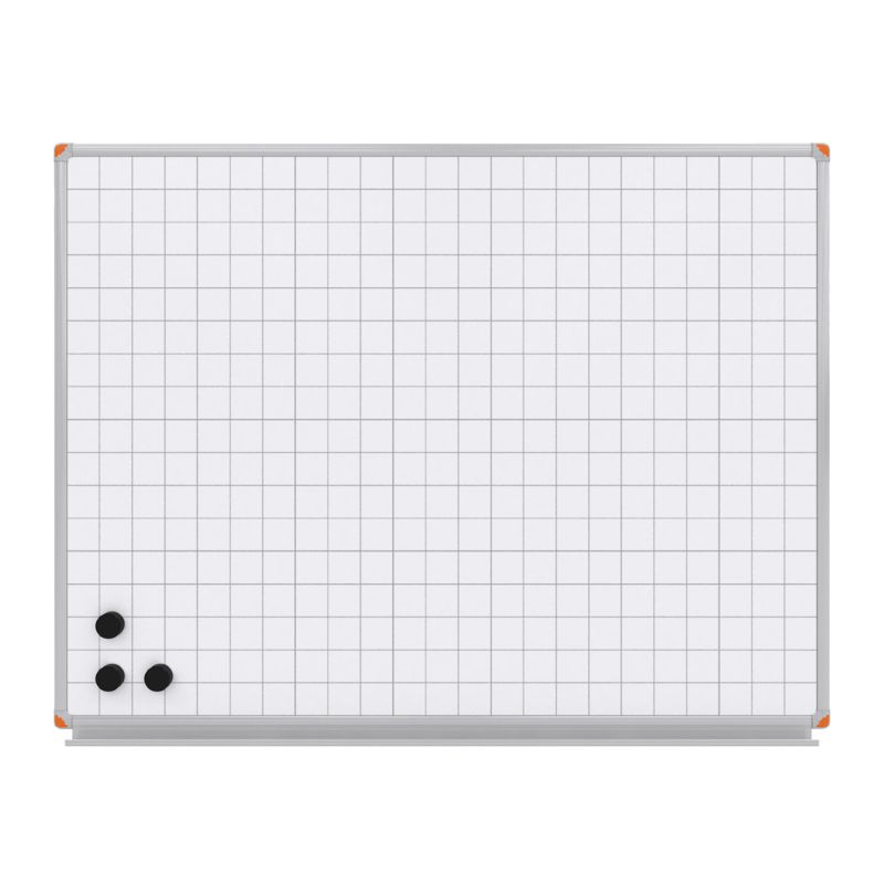 Kareli Mıknatıslı Yüzey Beyaz Yazı Tahtası 120x120cm