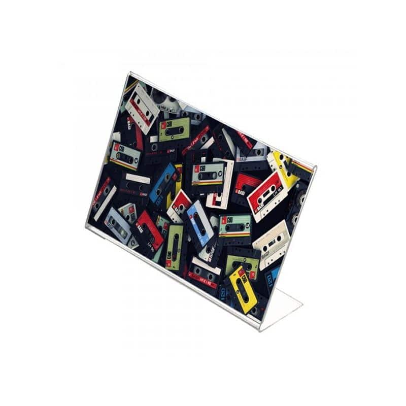 L Tipi Pleksi Föylük Etiketlik Yatay 8x5cm