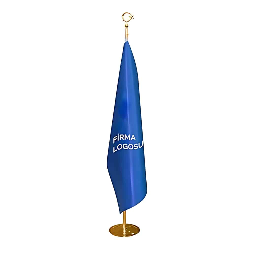 Logolu Makam Bayrağı – Gold Takım 225cm
