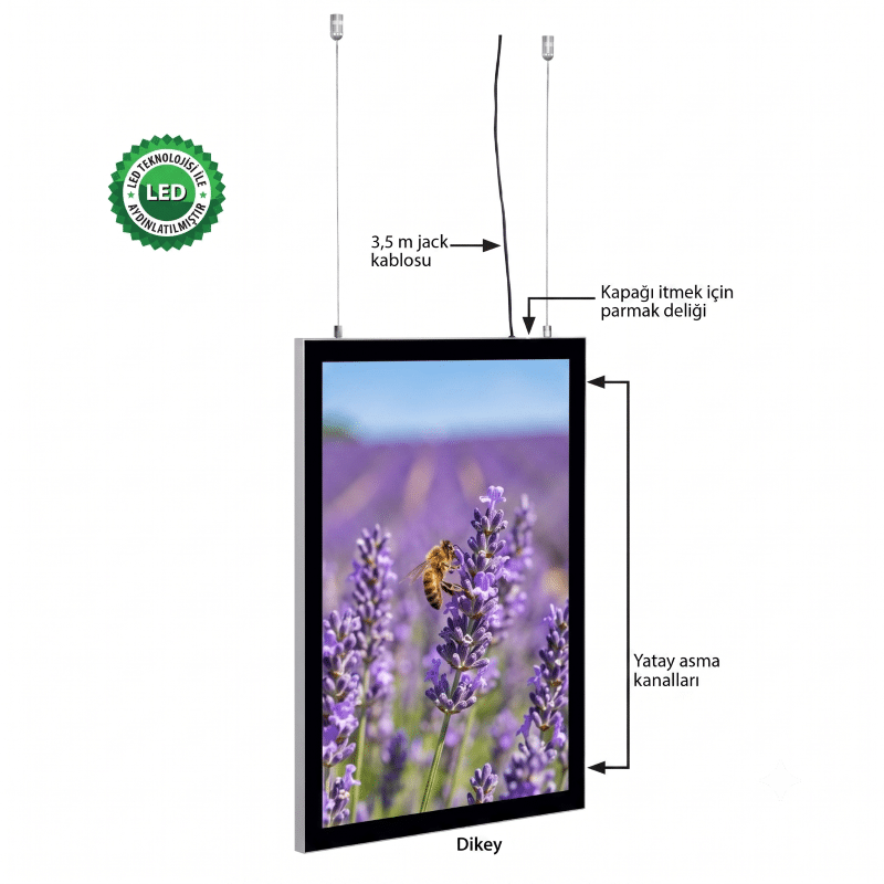 Magneco Ledbox Çift Taraflı Işıklı Çerçeve B1