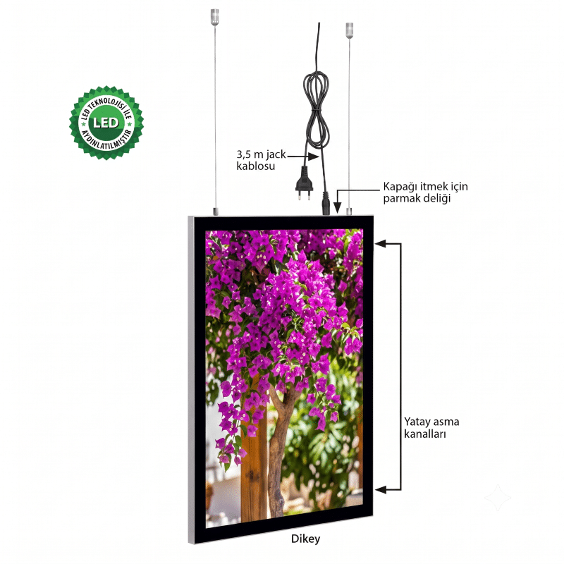 Magneco Ledbox Çift Taraflı Işıklı Çerçeve B2
