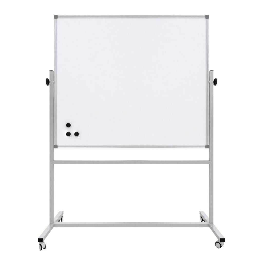 Mıknatıslı Mobil Brifing 360° Dönerli Beyaz Yazı Tahtası 120x140cm
