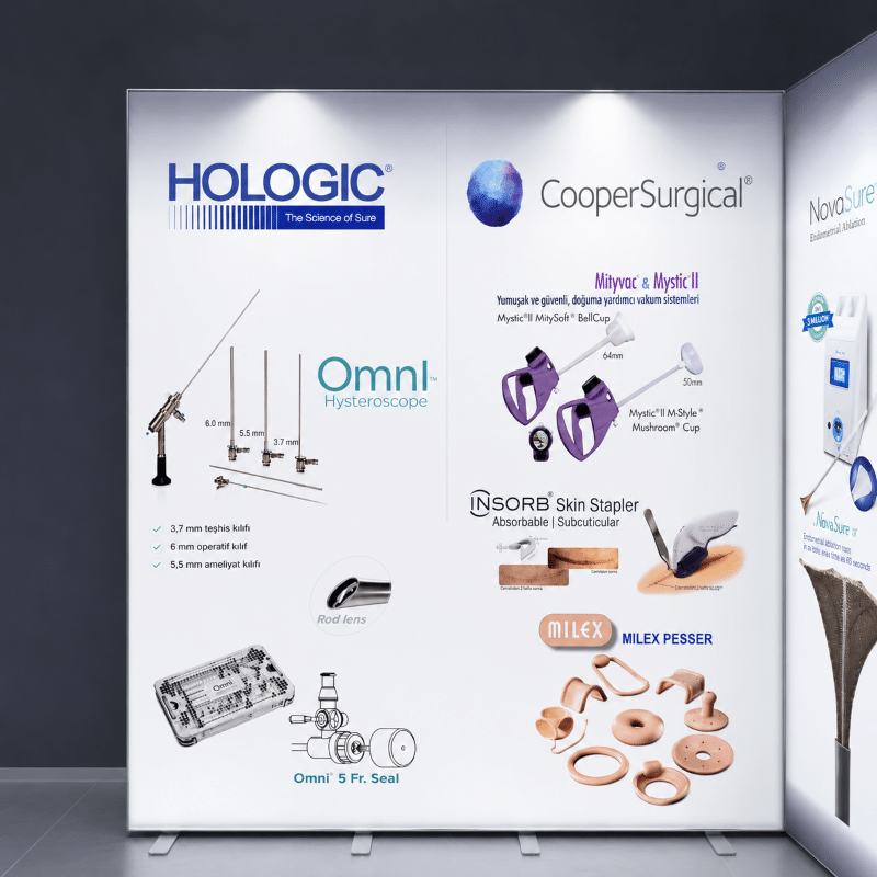 Modüler Ledbox Backdrop Stand 100x250cm