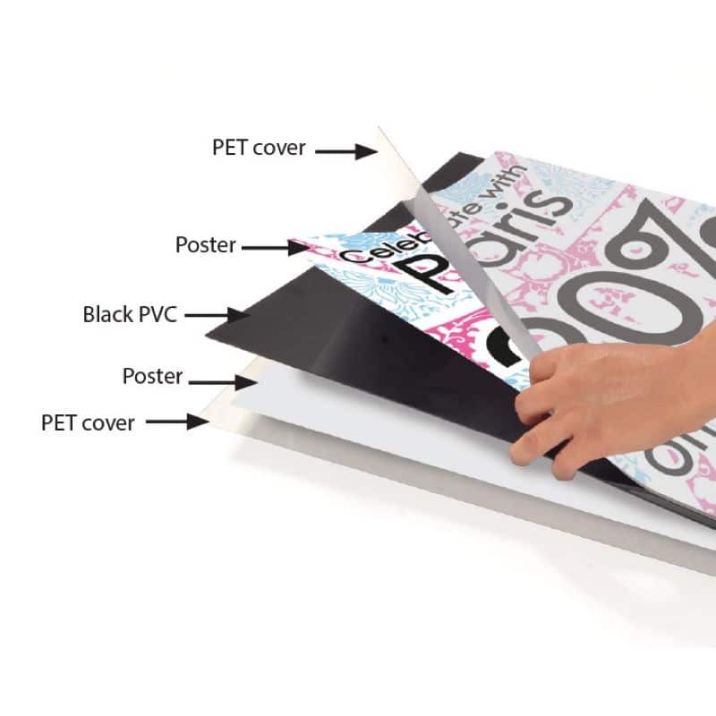 Oval Tabanlı Infoboard Poster Pano A1 (60x85cm)