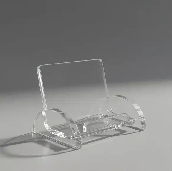 Şeffaf Akrilik Kartvizit Standı Oval