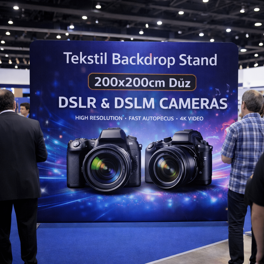 Tekstil Backdrop Stand 200x200cm Düz