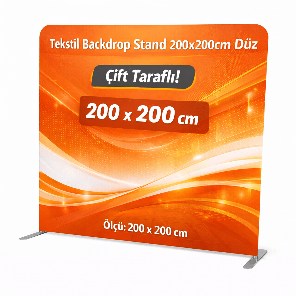 Tekstil Backdrop Stand 200x200cm Düz