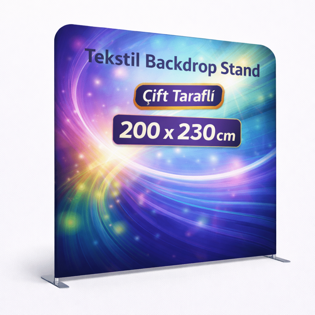 Tekstil Backdrop Stand 200x230cm Düz