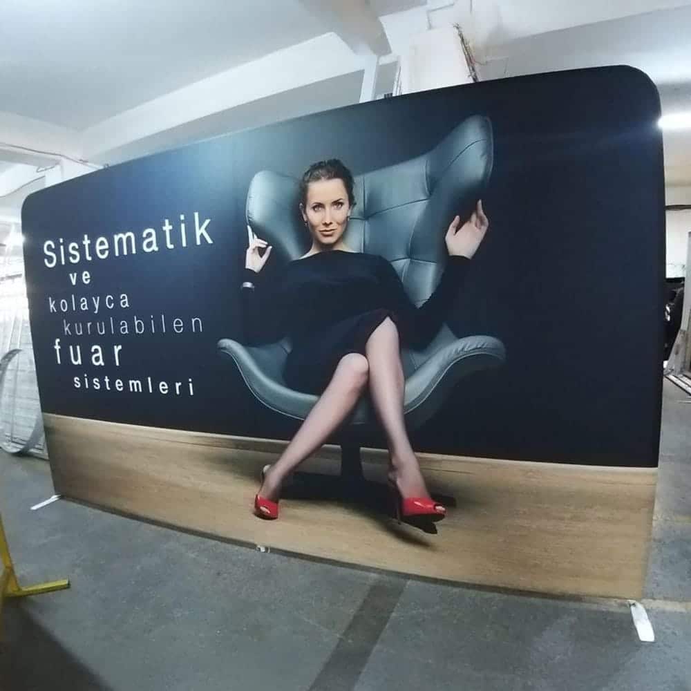 Tekstil Backdrop Stand 500x200cm Düz