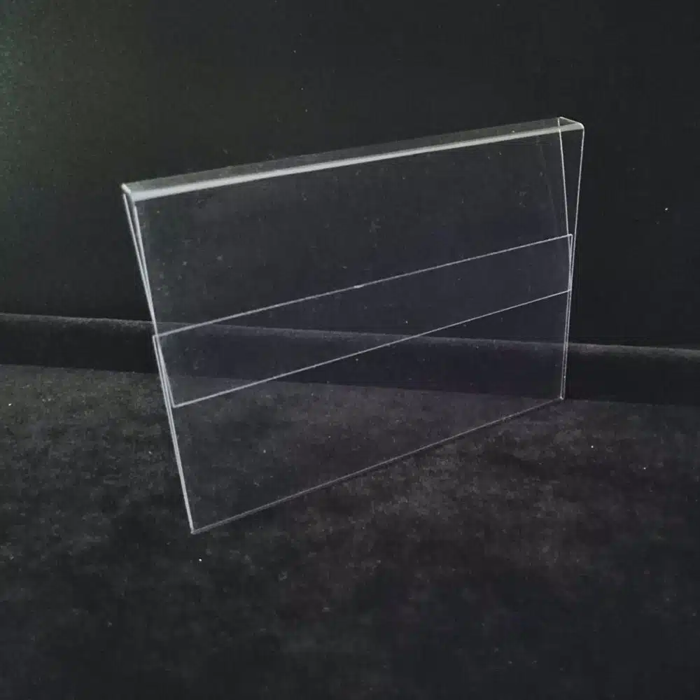 Tel Raf Etiketliği Şeffaf PVC 10x7cm