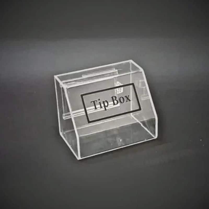 Tipbox – Bahşiş Kutusu Şeffaf – 15x10xh12cm