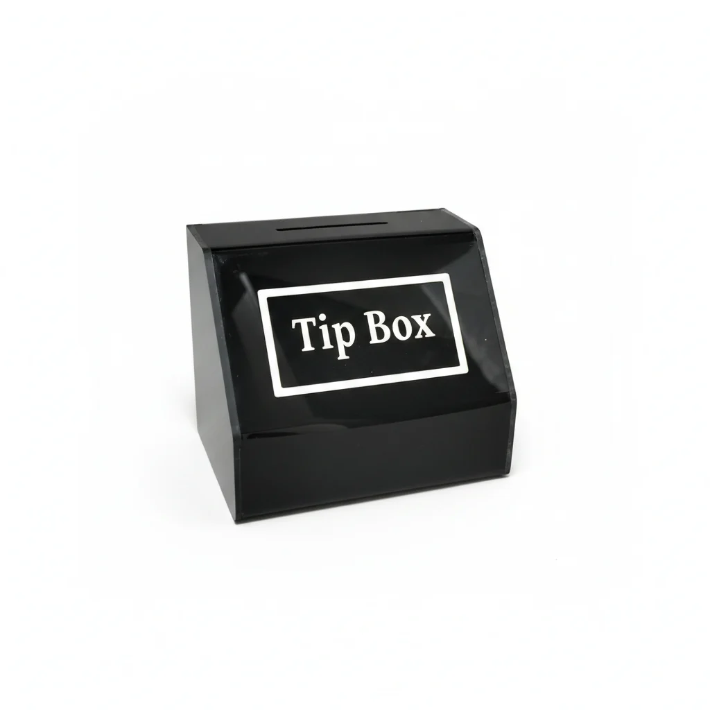 Tipbox – Bahşiş Kutusu Siyah – 15x10xh12cm