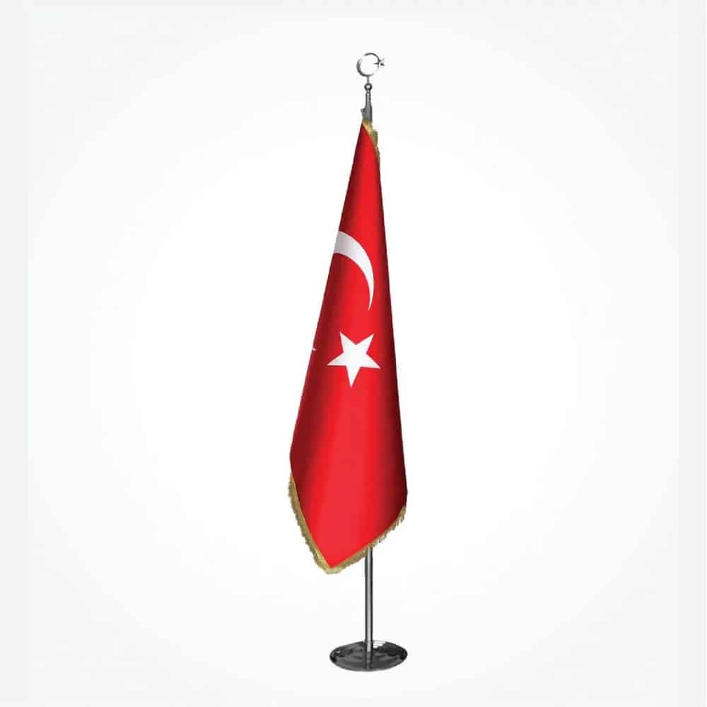 Türk Makam Bayrağı – Krom Takım 225cm
